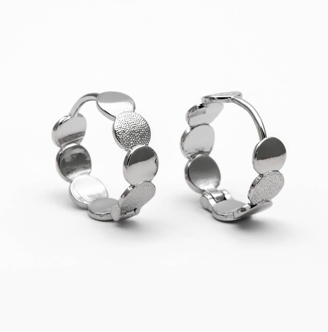 Grace hoops-silver earrings-huggies