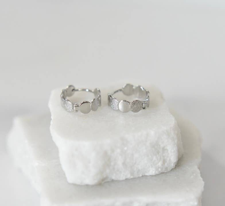 Grace hoops-silver earrings-huggies
