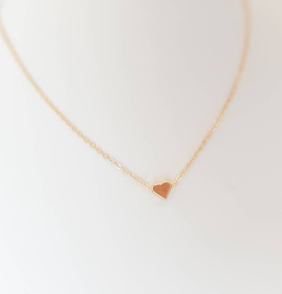 Scottie heart charm necklace choker 18k gold plated
