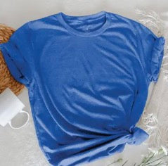 Heather Royal Basic Tee