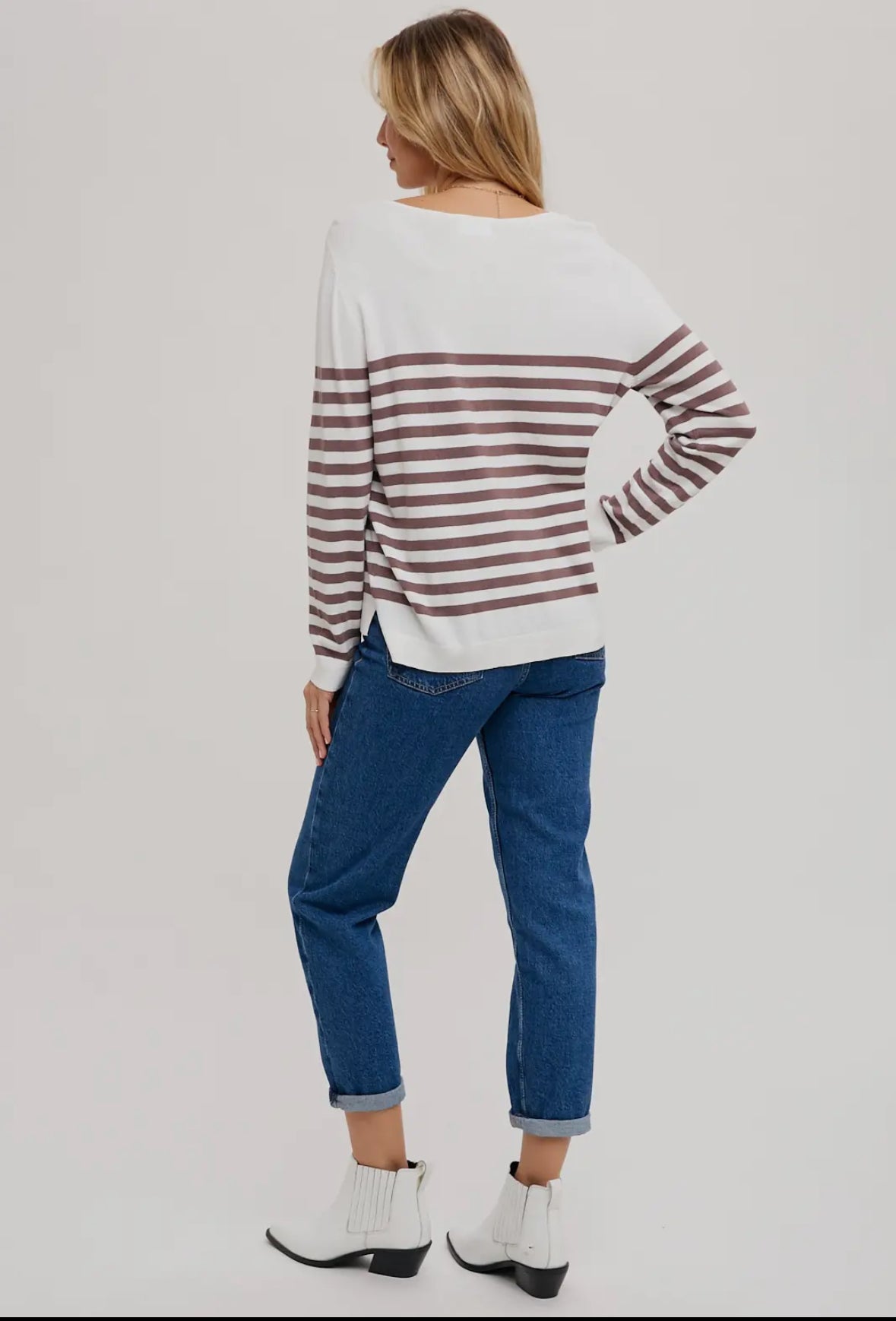 Brown Stripped Sweater