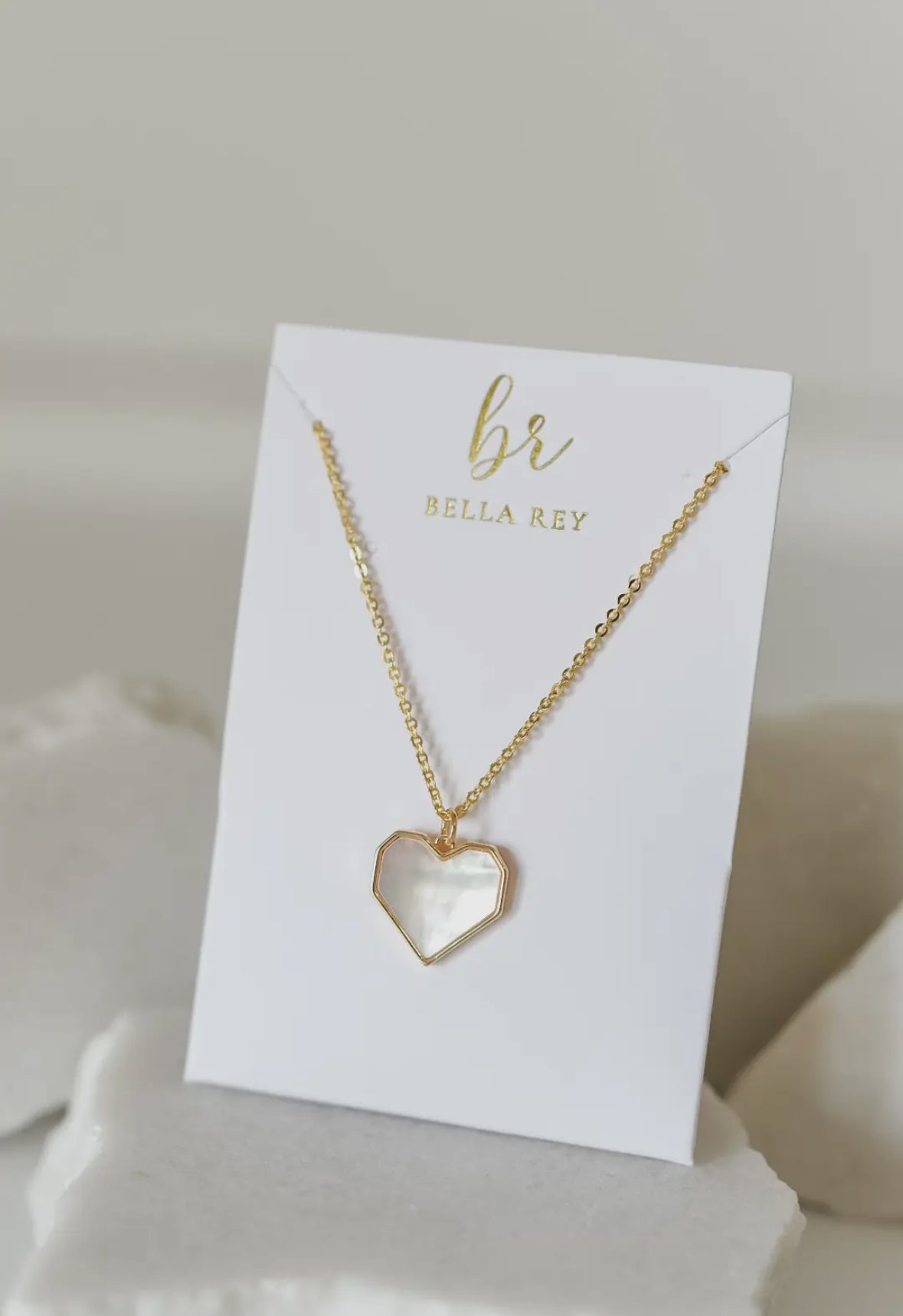 Jenni Pearl Heart Charm Necklace