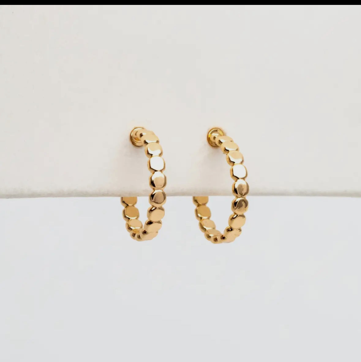 Ali Gold Hoop Studs