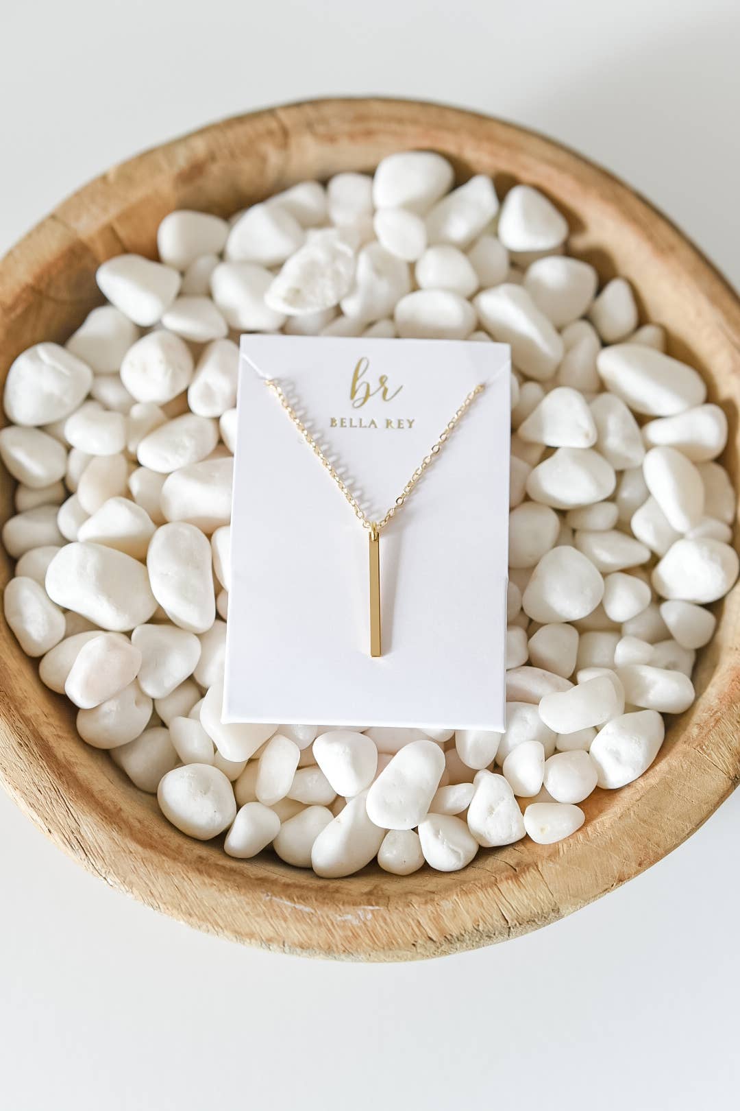 Arlee dainty bar charm necklace 18k gold plated 
