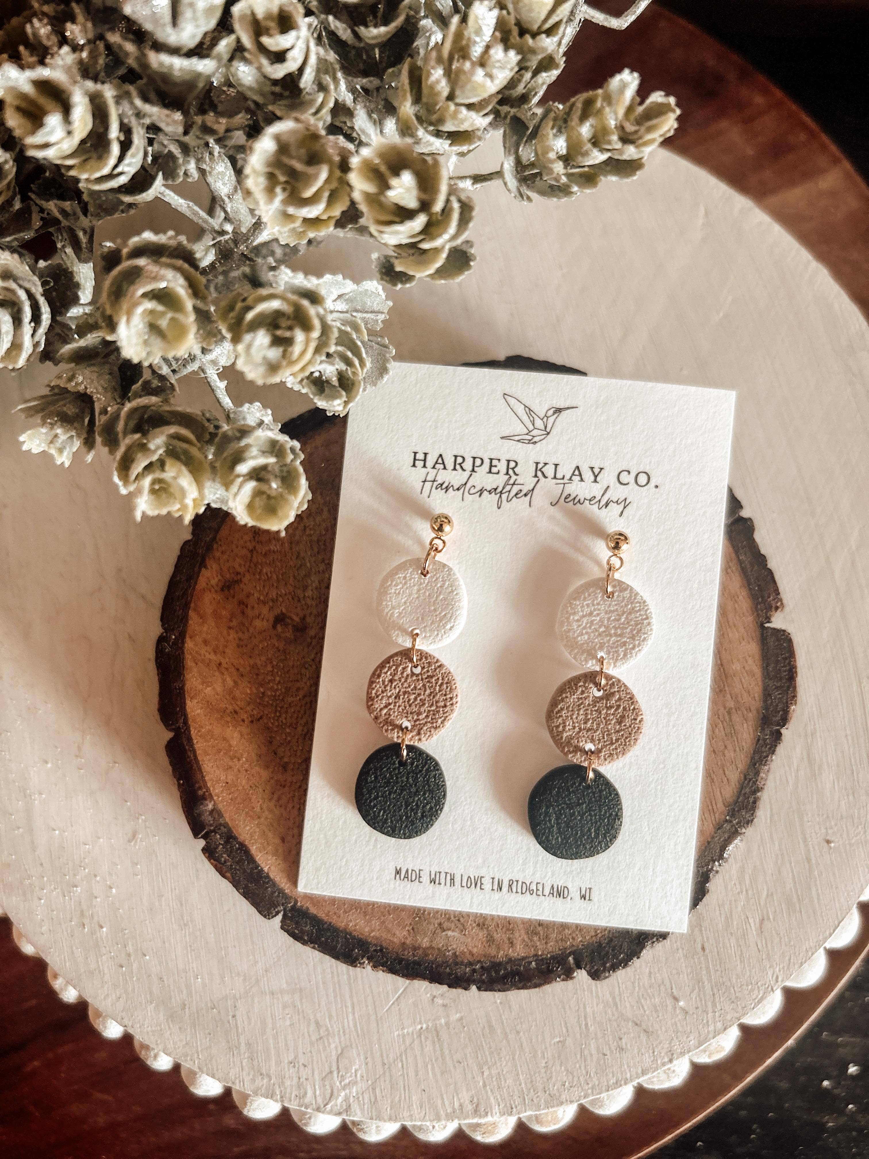 The Chocolate Milkshake Set- Polymer Clay Dangle Earrings